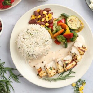 Menu creamy grilled paneer bowl