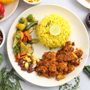 Andhra Ghee Roast Chicken Lemon Rice Bowl