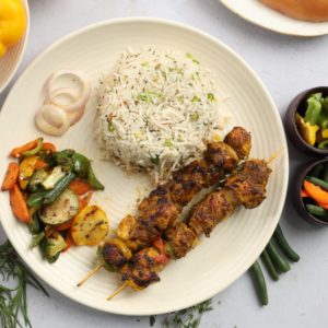Green Hara Chicken Tikka Rice Bowl
