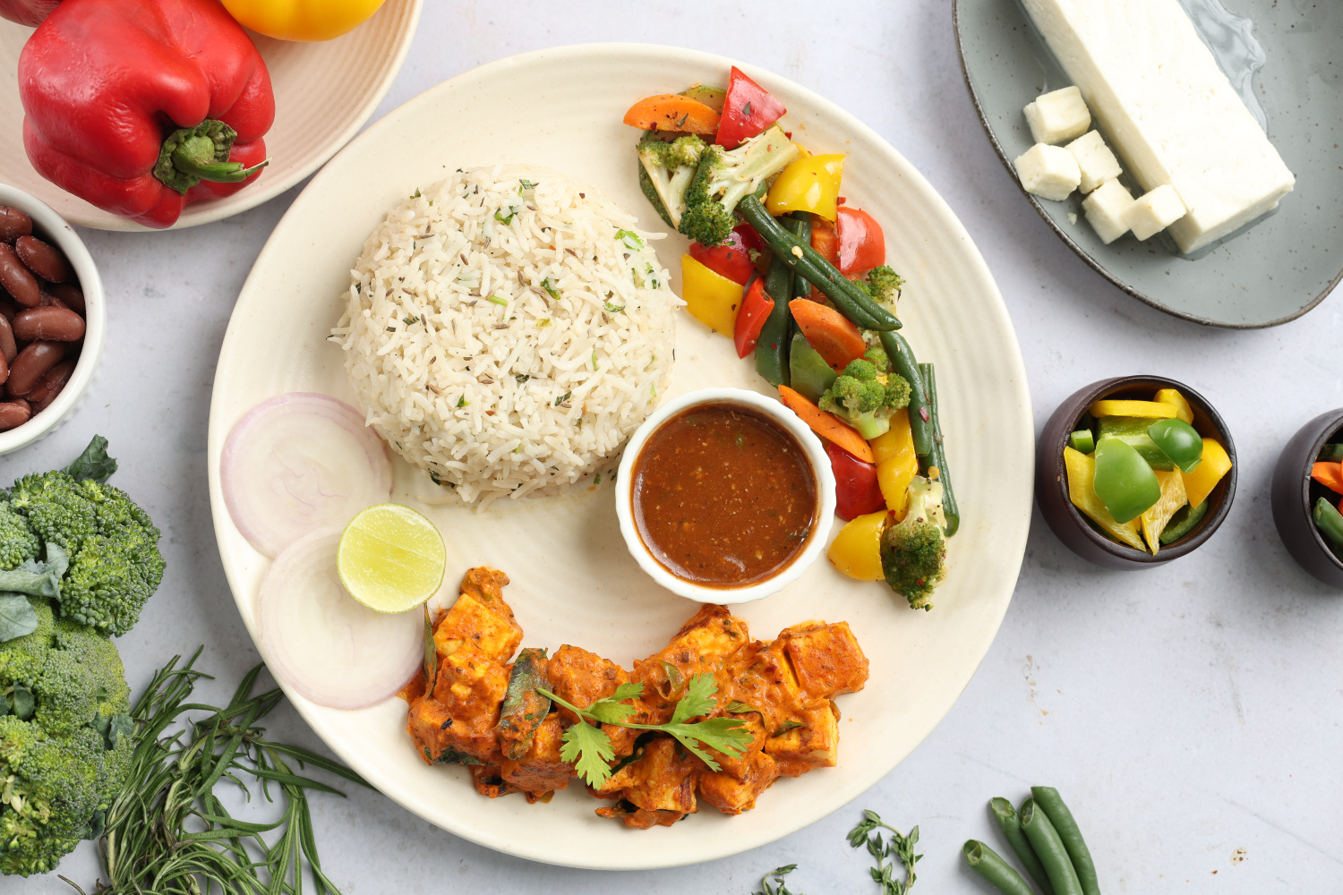 butter paneer bowl