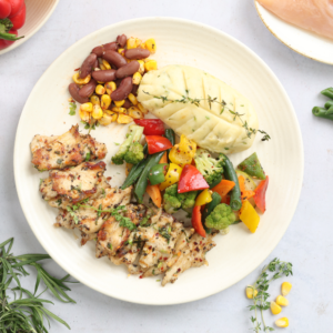 Grilled Chicken with Mashed Potato